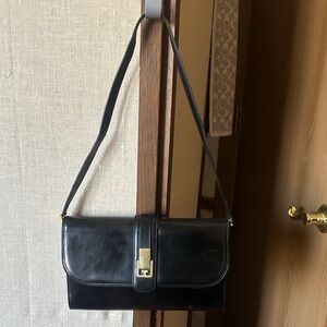 Gucci Black Leather Shoulder Bag or Clutch
